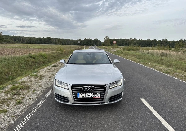 Audi A7 cena 69000 przebieg: 197580, rok produkcji 2011 z Wieleń małe 326